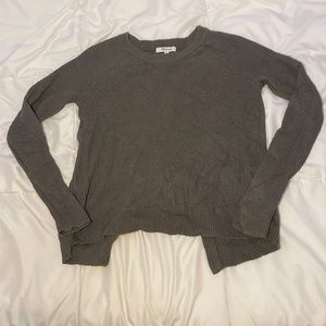 Madewell Knit Green Sweater Open Back XS